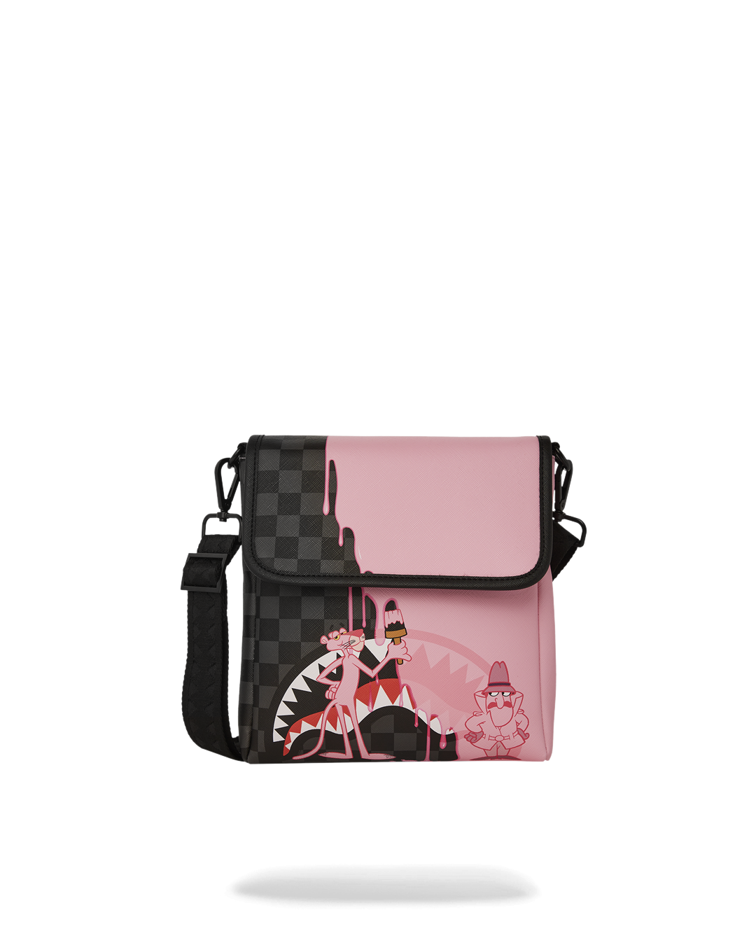 PINK PANTHER PINK PAINTER MESSENGER SLING BAG